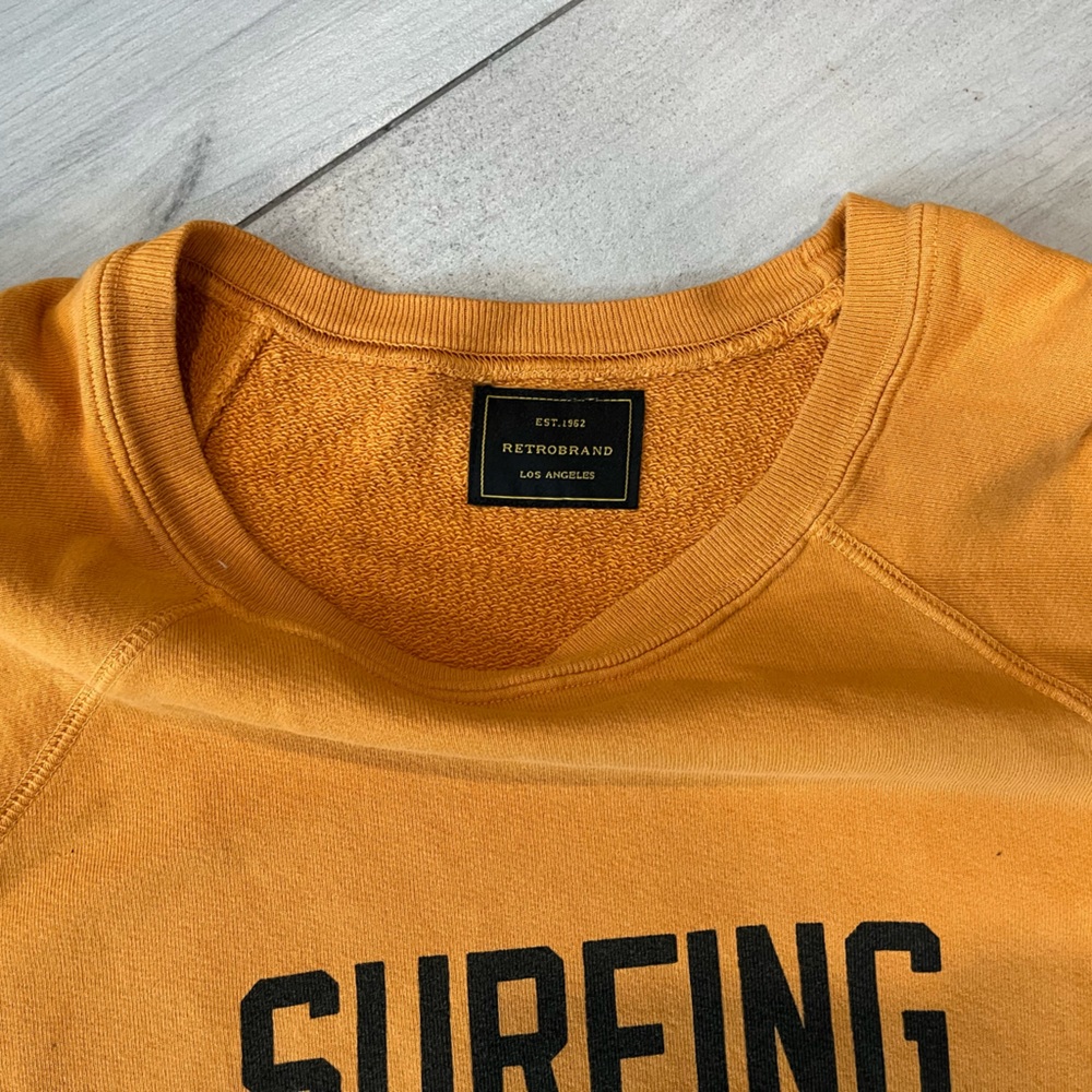 Free People Retro Brand “SURFING” Sweatshirt - Picture 8 of 9